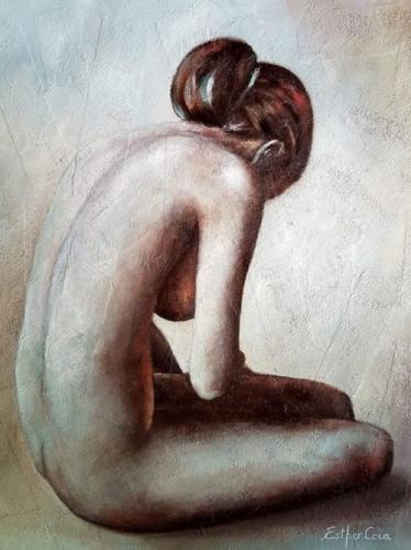 LARA, EN SILENCIO - Painting by © Ester Coïa - AmorArt