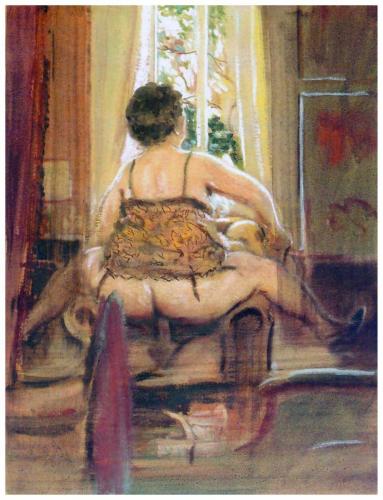 L'Invitation - Painting by © Georges Delfau - AmorArt_28