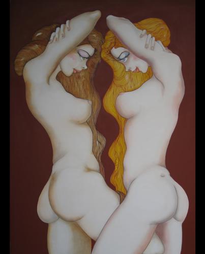 La Corrida nue - Painting by © Lulu Amere - AmorArt