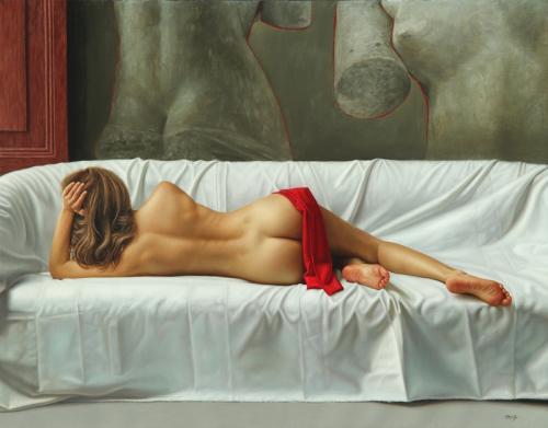 La Venus de Milo - Hyperrealist Painting by © Omar Ortiz - AmorArt