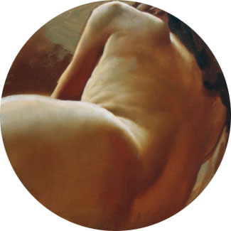 “Lánguido” . óleo sobre lienzo . 30 x 30 cm . 2003 - Painting by © Juan Lascano - AmorArt