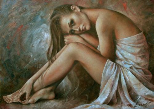 Laura 2010 - Painting oil on canvas by © Arthur Braginsky - AmorArt