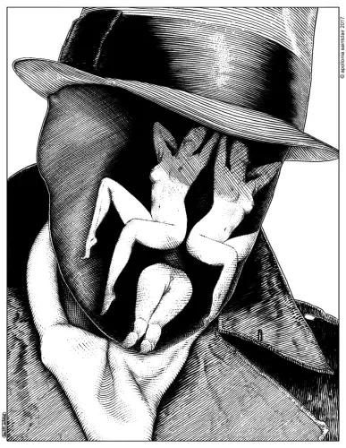Le Rorschach (Sei quello che vedi) - Drawing by Apollonia Saintclair - AmorArt