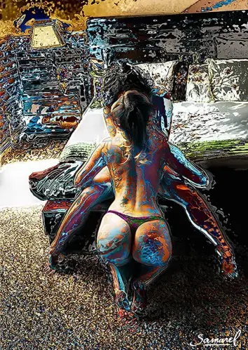 Lesbian Foreplay - Digital Art by © H. Samarel - AmorArt