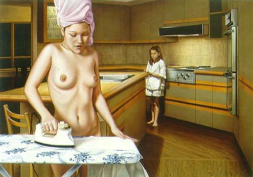Love story - Painting by © Damian Loeb - AmorArt<br><br>Damian Loeb (nato nel 1970) è un pittore americano autodidatta. Cresciuto nel Connecticut, si è trasferito a New York City nel 1989