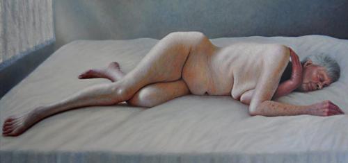 Lying Body - Painting by © Francien Krieg - AmorArt