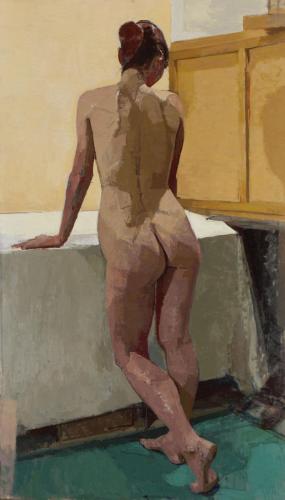 M Standing - 2008 - Painting by Andy Pankhurst - AmorArt