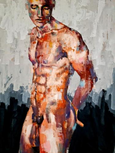Male figure 7-3-21 - Painting by © Thomas Donaldson - AmorArt