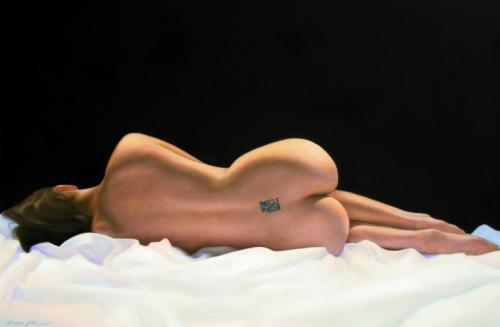 Matisse sobre pele II - Painting by © Eduardo Fiel