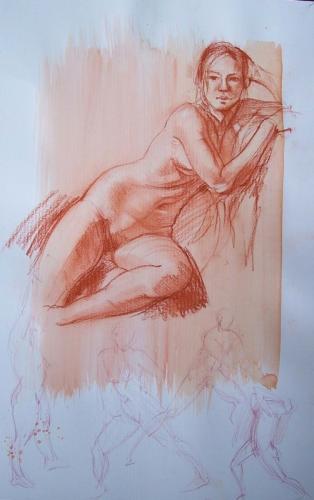 Nalani - Figure Study - Drawing by © Snowden Hodges