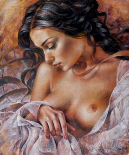 Nude 2 2010 - Painting oil on canvas by © Arthur Braginsky - AmorArt