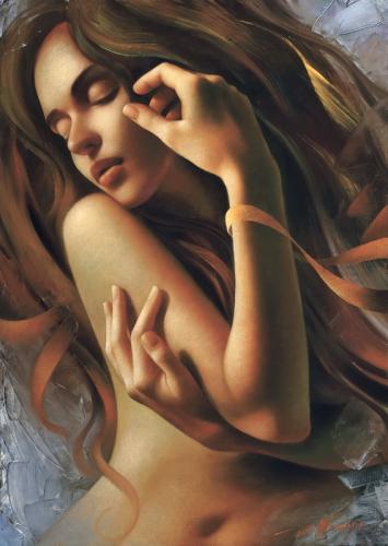 Nude 2011 - Painting oil on canvas by © Arthur Braginsky - AmorArt
