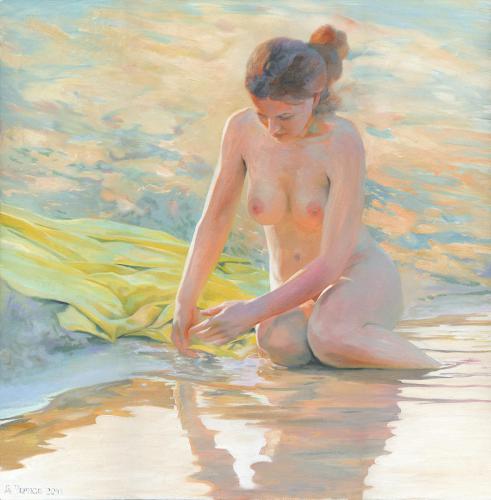 Nude Morning - Painting by © Denis Chernov