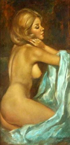 Nude woman - Painting by © Leo Jansen - AmorArt