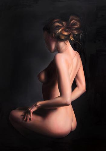 Nudo - Painting by © Peter Duhaj - AmorArt