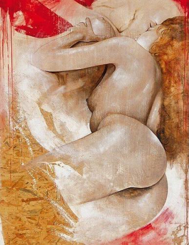 Passione - Painting on wood panel by © Fazio Lauria - AmorArt