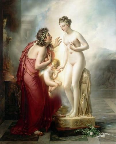 Pigmalione di Anne-Louis GirodetAnne-Louis Girodet (Montargis, Francia, 1767-1824) fu una delle principali discepole di Davide uno degli artisti eccezionali che hanno guidato la transizione tra neoclassicismo e romanticismo...