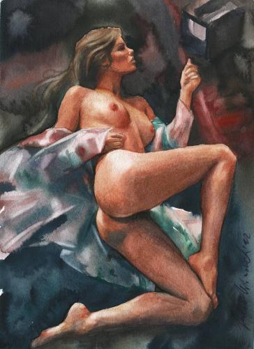 Playboy - Painting by © Julia Ustinovich