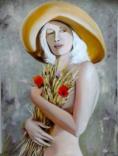 Pretty woman - Painting by © Anna Rita Angiolelli - AmorArt
