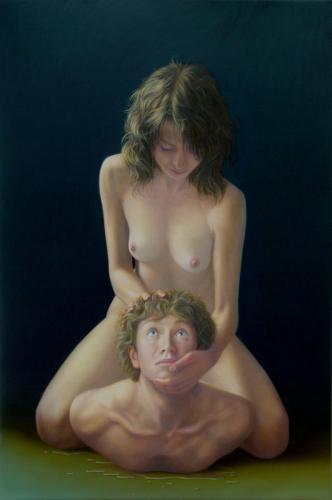 Procuress - Oil on canvas - Painting by © Neil Moore - AmorArt