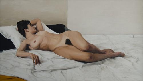 Artworks by David Warren "Reclining Nude", 2005 - Oil on canvas Nato nel 1945, David Warren ha studiato al Royal Melbourne Institute of Technology. Ha tenuto numerose mostre personali e partecipato a diverse collettive. È rappresentato in diverse collezioni pubbliche