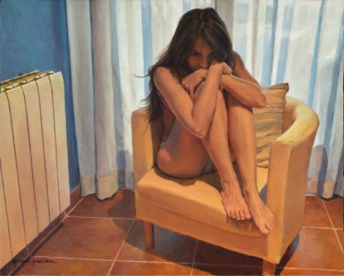 Recuerdos - Painting Oil on canvas by © Fidel Molina - AmorArt