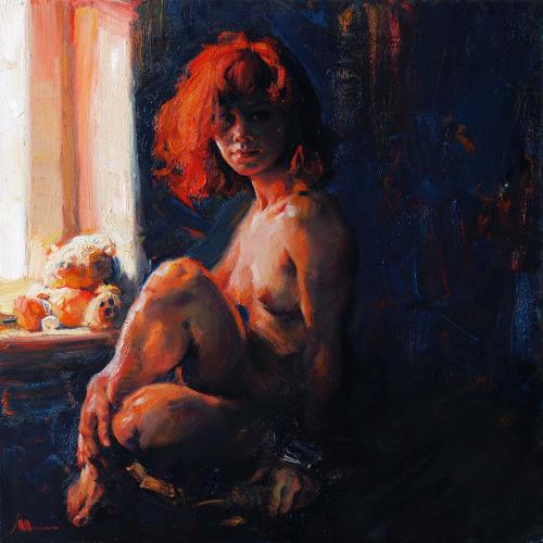 Rossa - Painting by © Evegeniy Monahov - AmorArt