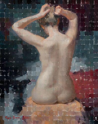 SQUARES - Painting Oil on linen by © Bryce Cameron Liston - AmorArt