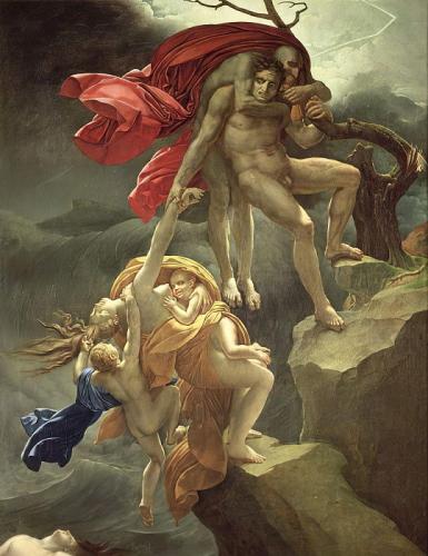 Scena del diluvio – Anne-Louis GirodetAnne-Louis Girodet (Montargis, Francia, 1767-1824) fu una delle principali discepole di Davide uno degli artisti eccezionali che hanno guidato la transizione tra neoclassicismo e romanticismo...