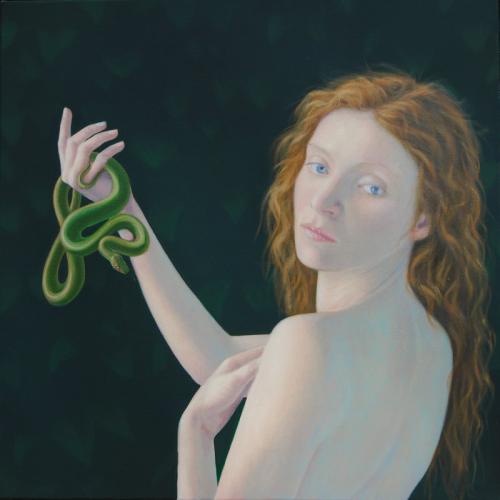 Snake - Oil on canvas - Painting by © Neil Moore - AmorArt