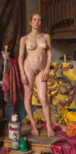 Sophia (An Anthology) - Painting oil on canvas by © Nelson Shanks - AmorArt