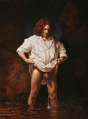 The Bather, 2008, oil on panel