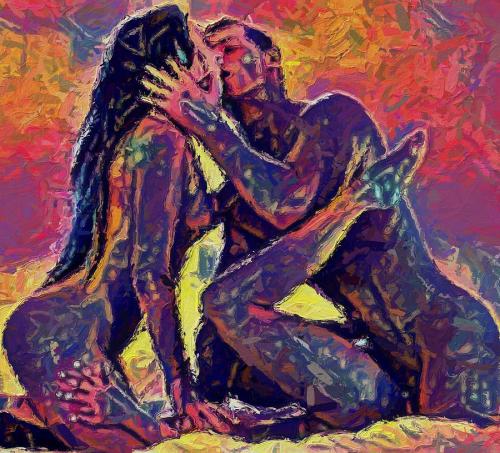 Threesome color - Digital Artwork Steve K © AmorArt