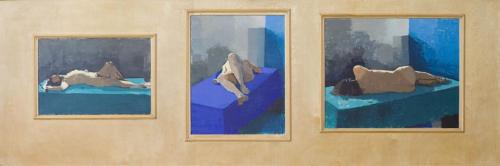Triptych - 1998-1999 - Painting by Andy Pankhurst - AmorArt