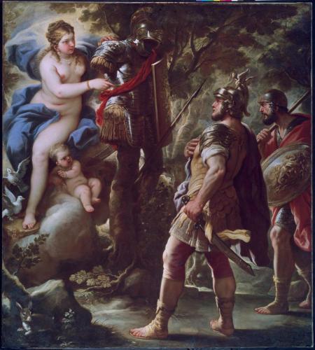 Venere che dà armi ad Enea di Luca GiordanoLuca Giordano (Napoli, Italia, 1634-1705), noto anche con il suo nome castigliano Lucas Jordán , fu un maestro del barocco italiano...