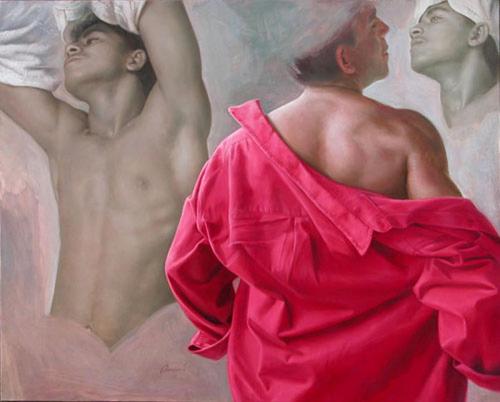 Vermelho - Painting oil on canvas by © Antonio Macedo - AmorArt