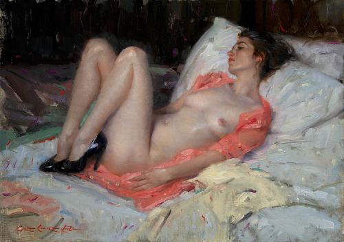 WELCOME THE NIGHT - Painting Oil on linen by © Bryce Cameron Liston - AmorArt