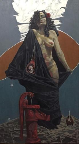 Walid Ebeid è un artista del Cairo noto per le sue rappresentazioni oscure e cupe della vita delle donne egiziane (e di altre)....