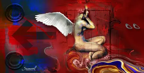 Wings for her - Digital Art by © H. Samarel - AmorArt