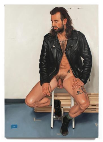 Dicks (2018) -sexicutioner - Oil on canvas by © Alexandra Rubinstein - AmorArt