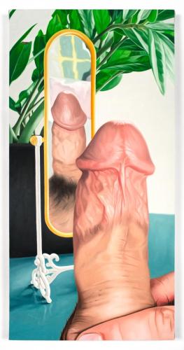 Dick diares (2019) - tell_me_im_pretty - Oil on canvas by © Alexandra Rubinstein - AmorArt